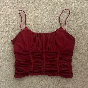Princess Polly red corset top